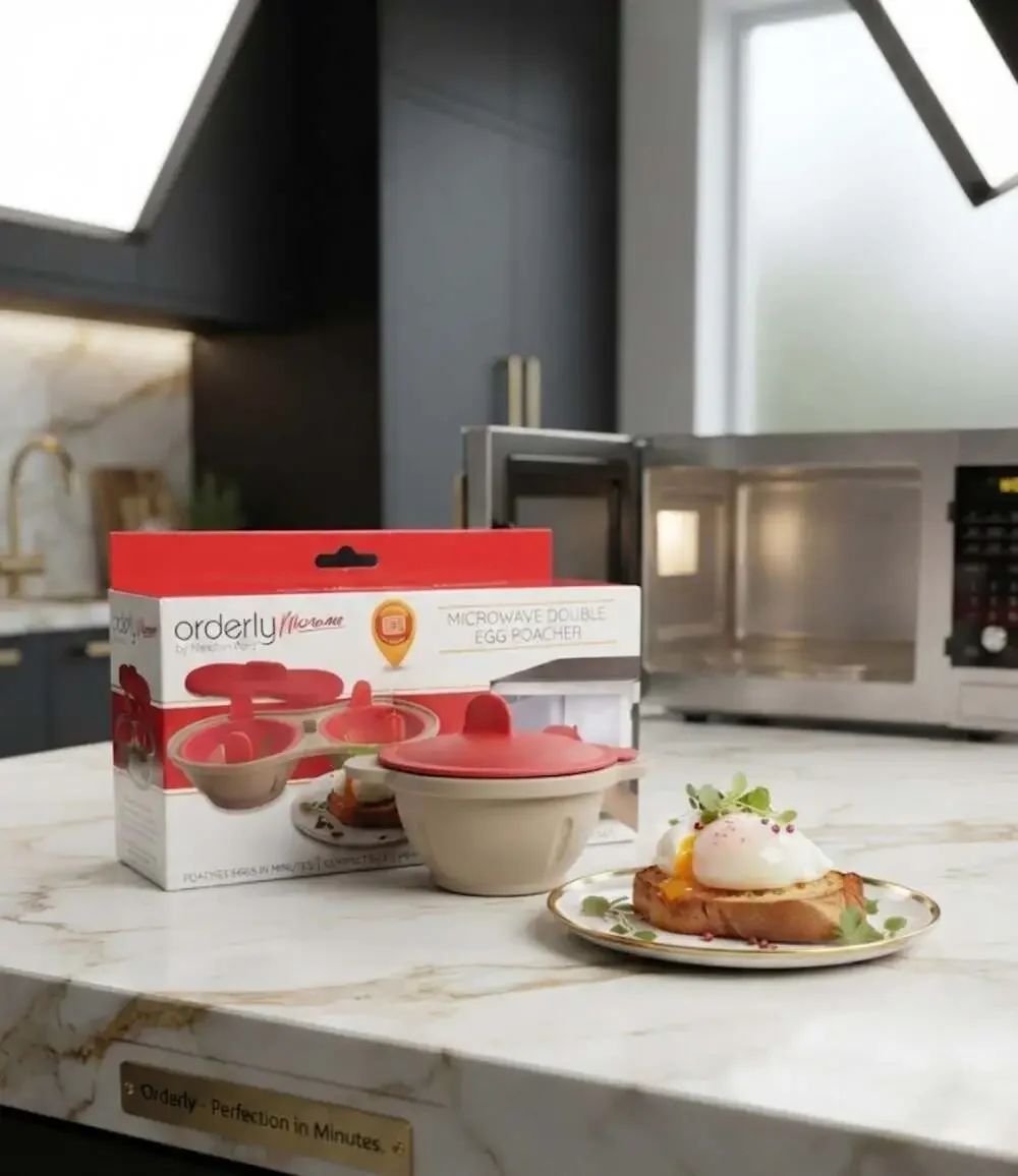 Orderly by Meridian Point Microwave Double Egg Poacher